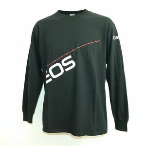 Canon Vintage 90's Long Sleeve EOS Crew Neck Cotton Jersey Promo Shirt- Large